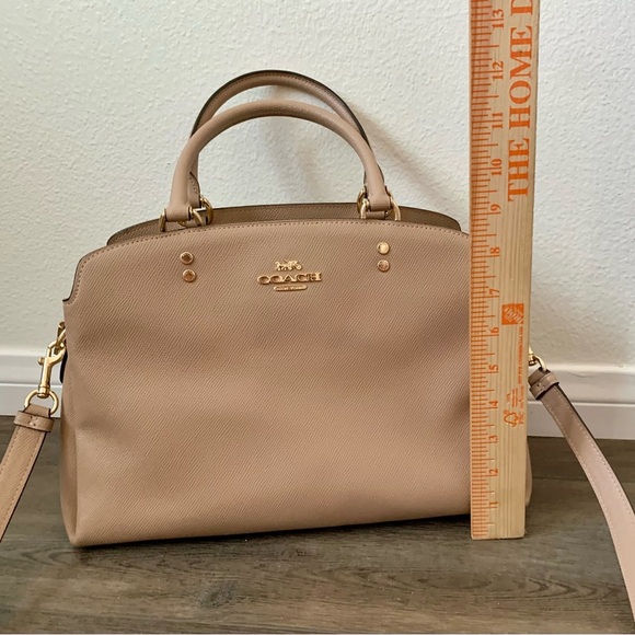 Coach Handbag Lily Carriall Cross Gray Shoulder Bag - Picture 3 of 10